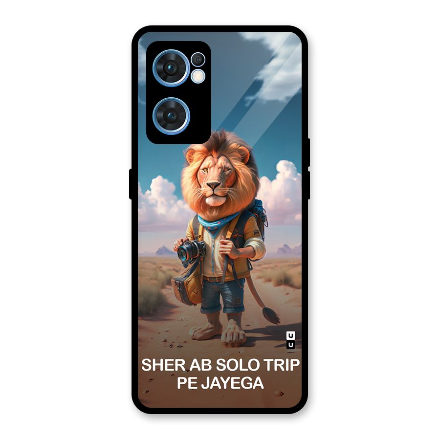 Sher Solo Trip Glass Back Case for Oppo Reno7 5G