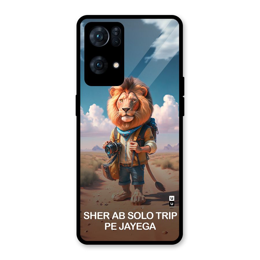 Sher Solo Trip Glass Back Case for Oppo Reno7 Pro 5G