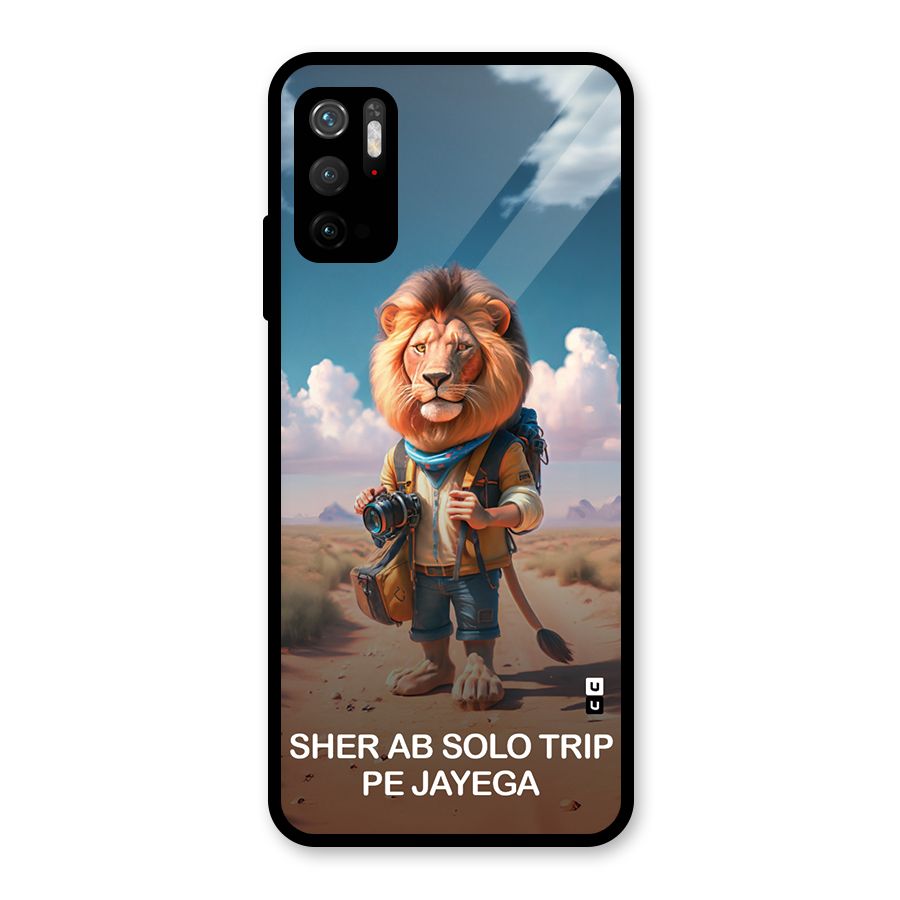 Sher Solo Trip Glass Back Case for Poco M3 Pro 5G