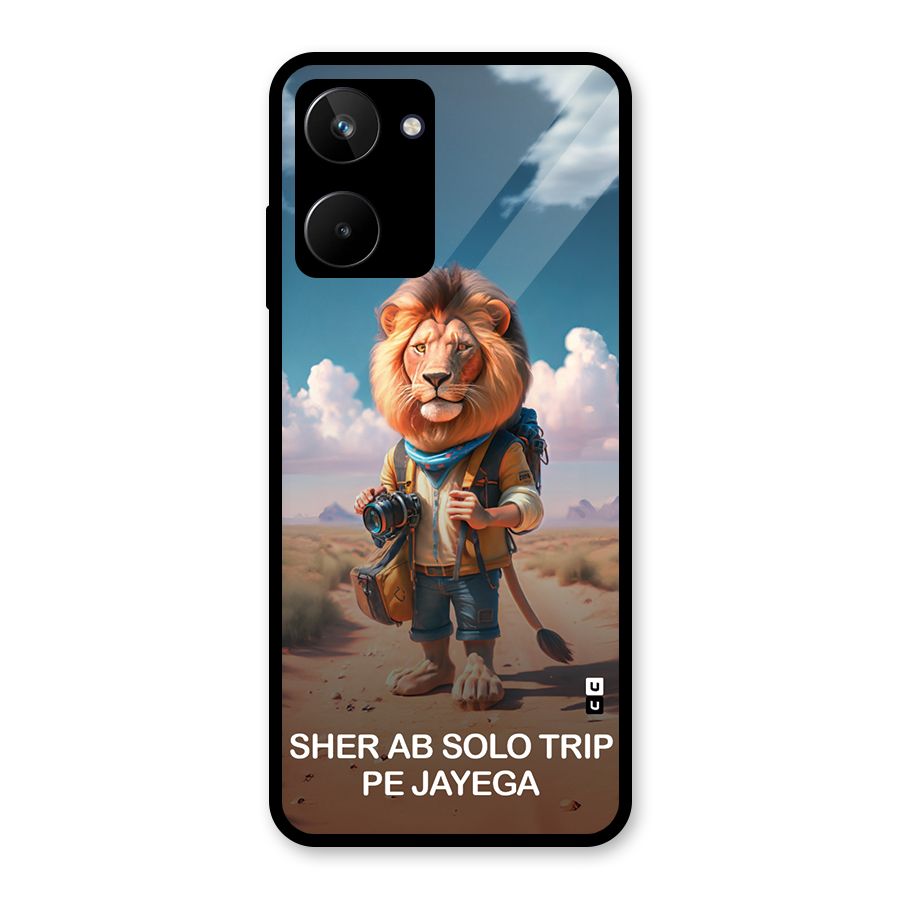 Sher Solo Trip Glass Back Case for Realme 10