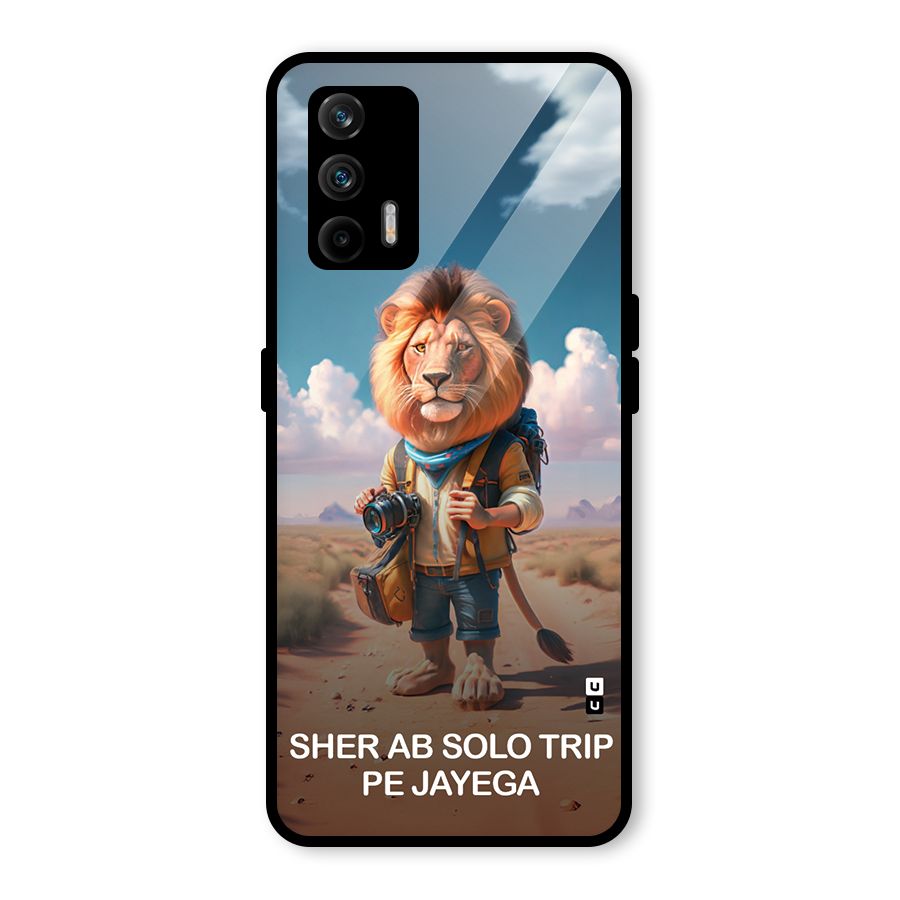 Sher Solo Trip Glass Back Case for Realme GT 5G