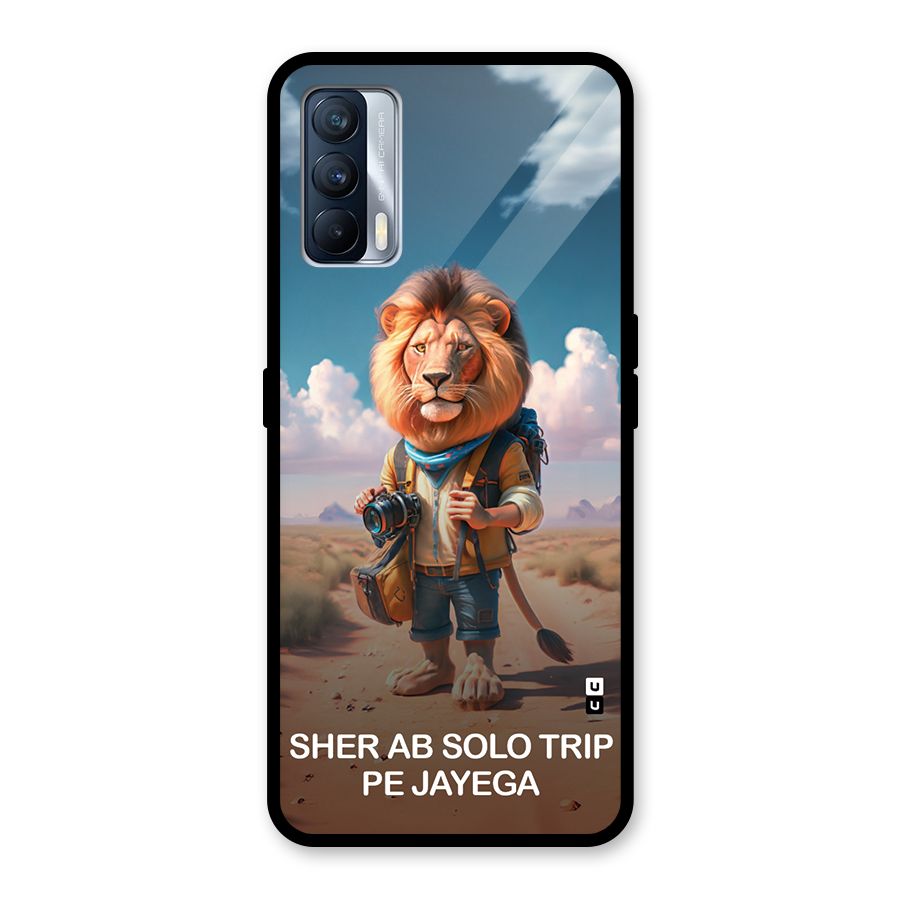 Sher Solo Trip Glass Back Case for Realme X7