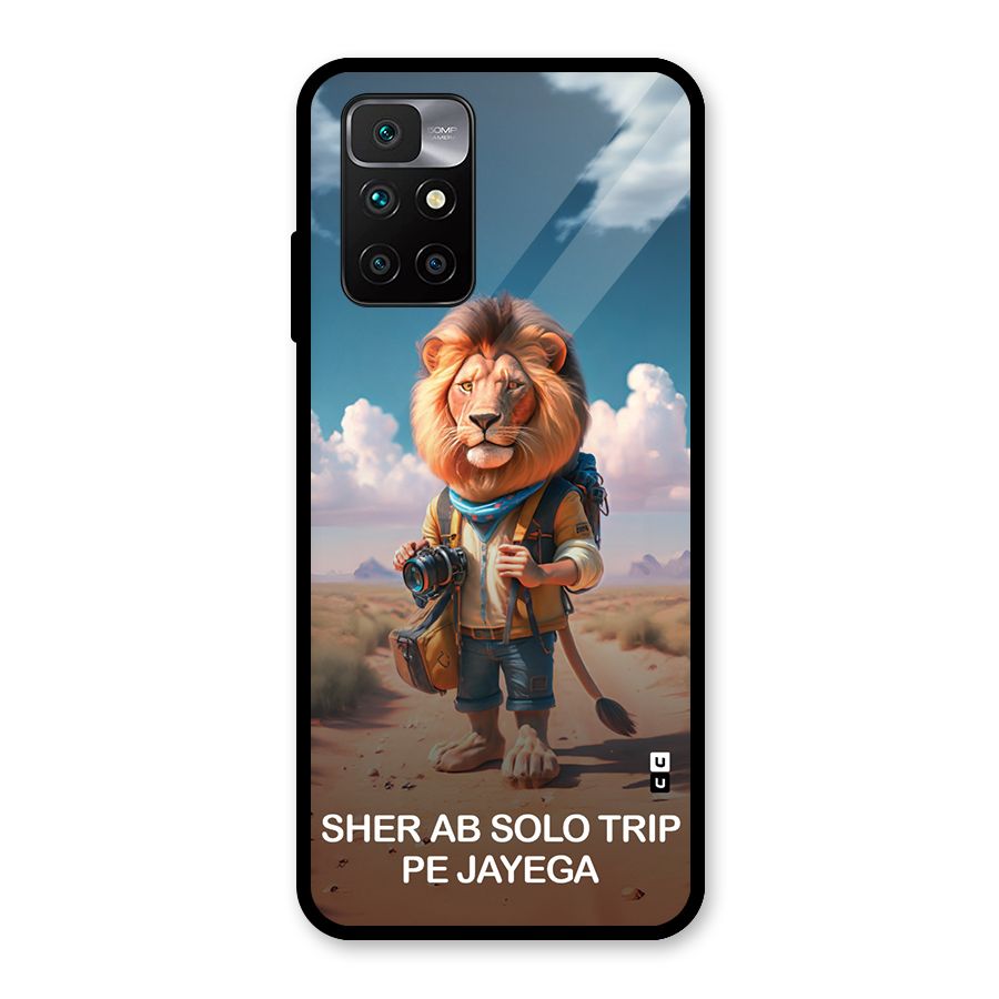 Sher Solo Trip Glass Back Case for Redmi 10 Prime