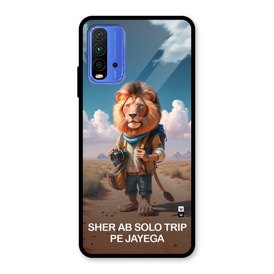 Sher Solo Trip Glass Back Case for Redmi 9 Power