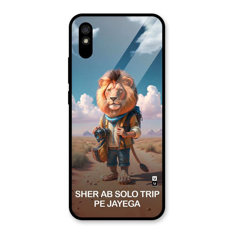 Sher Solo Trip Glass Back Case for Redmi 9i