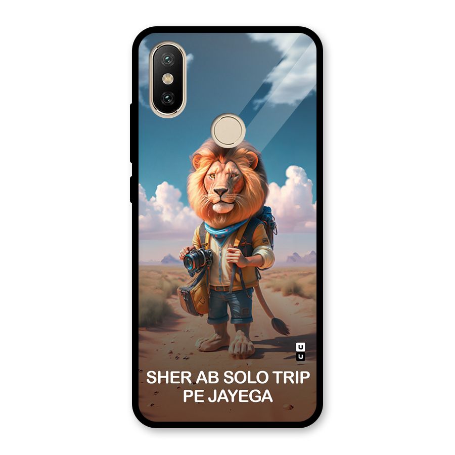 Sher Solo Trip Glass Back Case for Redmi A1
