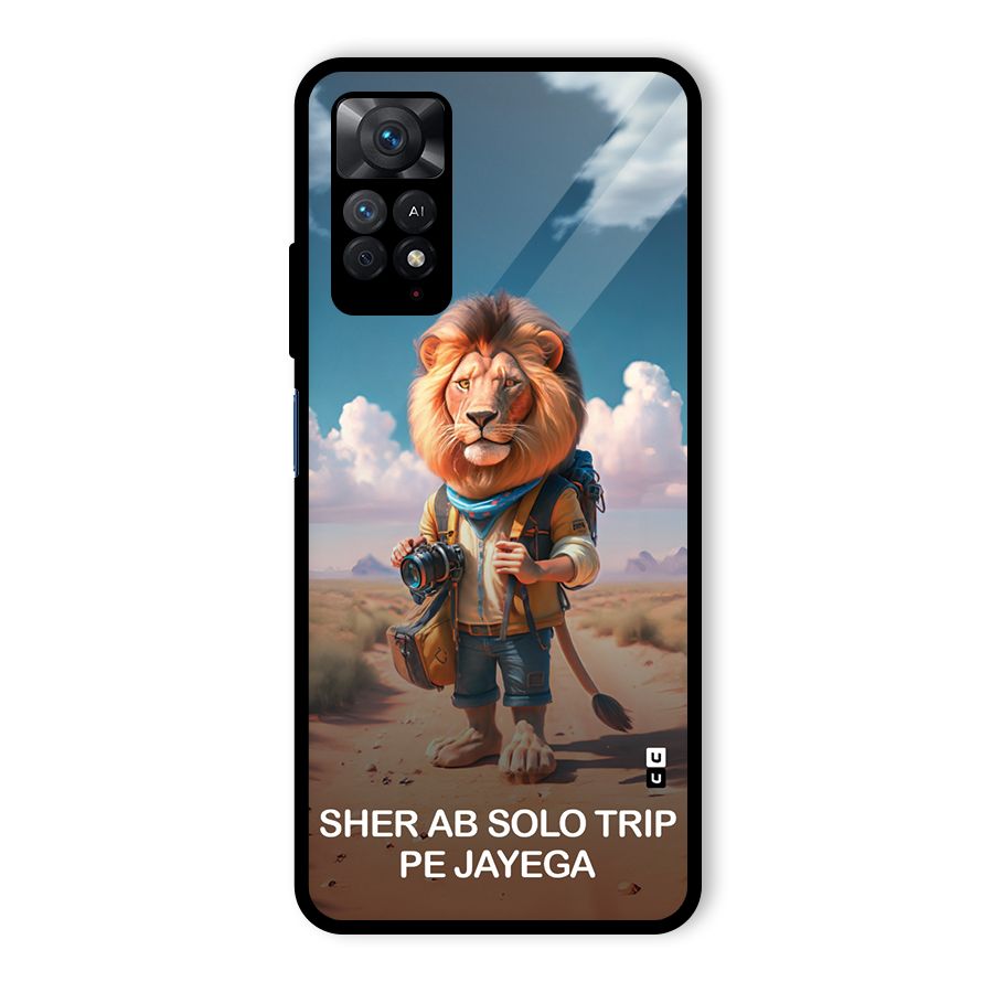 Sher Solo Trip Glass Back Case for Redmi Note 11 Pro