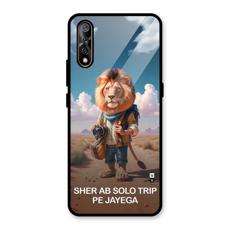 Sher Solo Trip Glass Back Case for Vivo S1