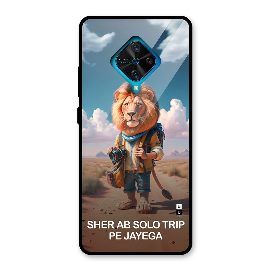 Sher Solo Trip Glass Back Case for Vivo S1 Pro