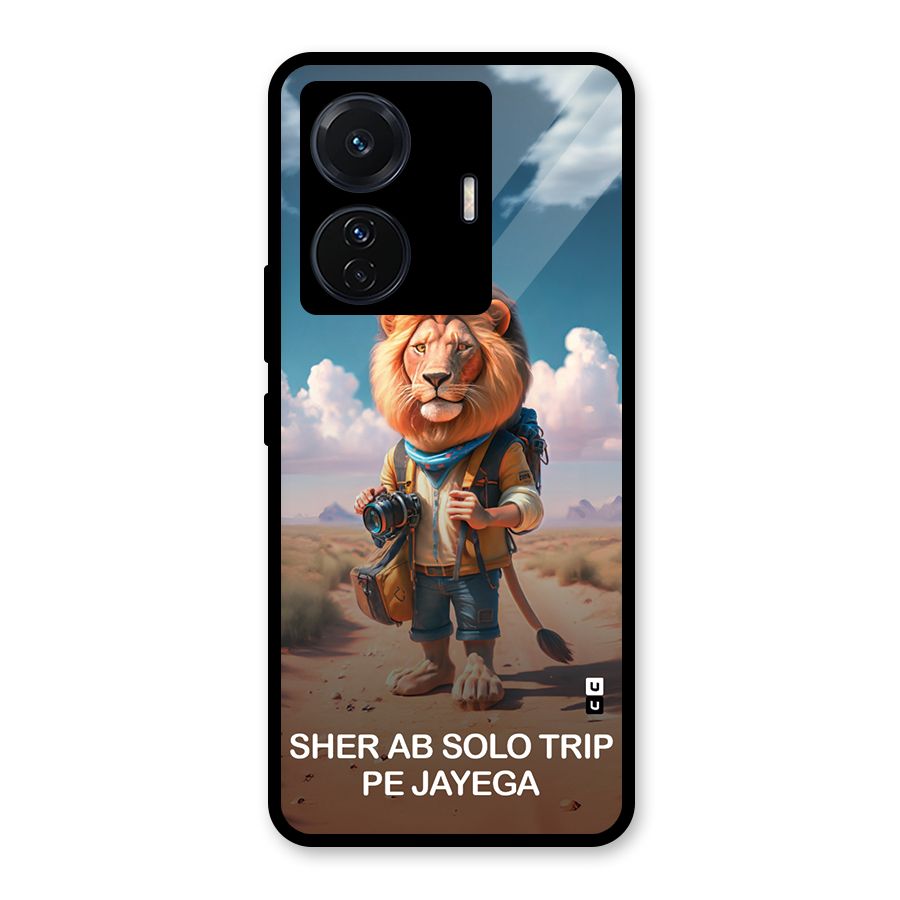 Sher Solo Trip Glass Back Case for Vivo T1 Pro