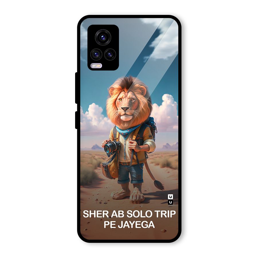 Sher Solo Trip Glass Back Case for Vivo V20
