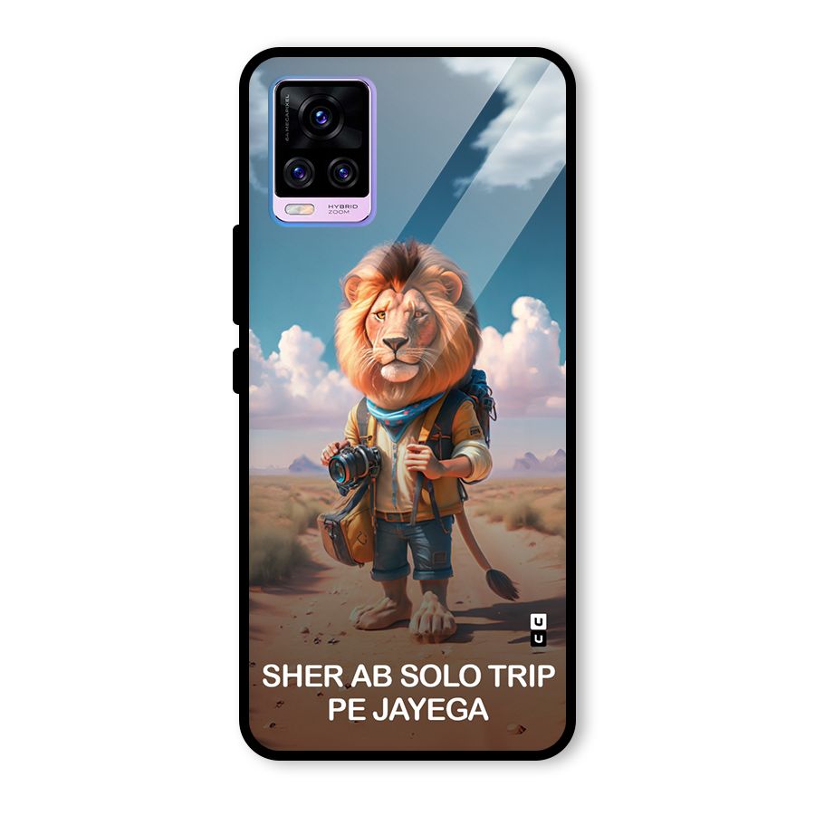 Sher Solo Trip Glass Back Case for Vivo V20 Pro