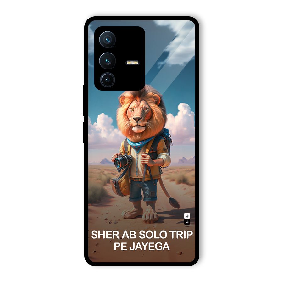 Sher Solo Trip Glass Back Case for Vivo V23 Pro