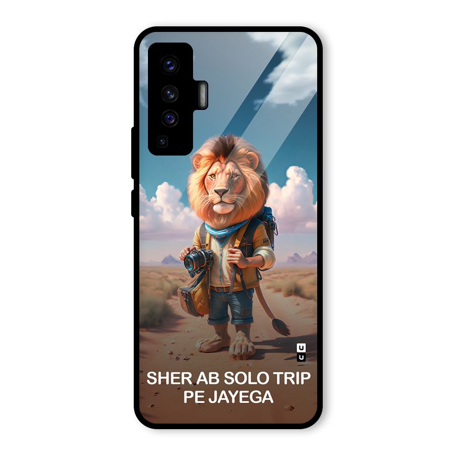 Sher Solo Trip Glass Back Case for Vivo X50