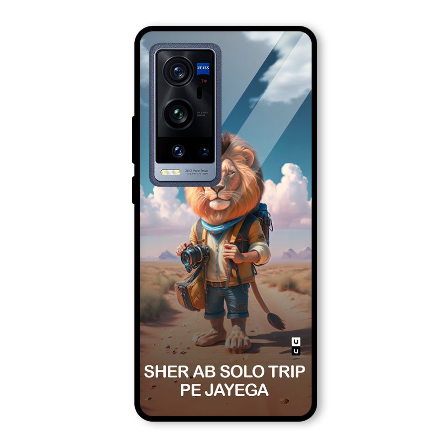 Sher Solo Trip Glass Back Case for Vivo X60 Pro Plus