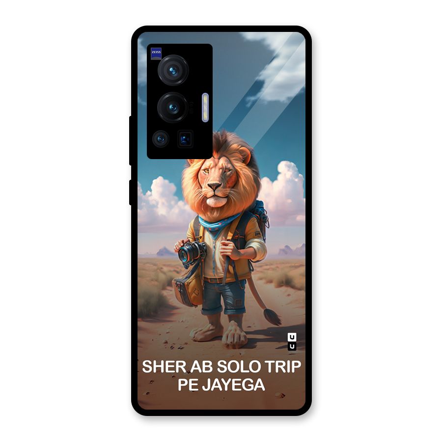 Sher Solo Trip Glass Back Case for Vivo X70 Pro