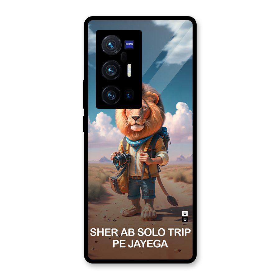 Sher Solo Trip Glass Back Case for Vivo X70 Pro Plus