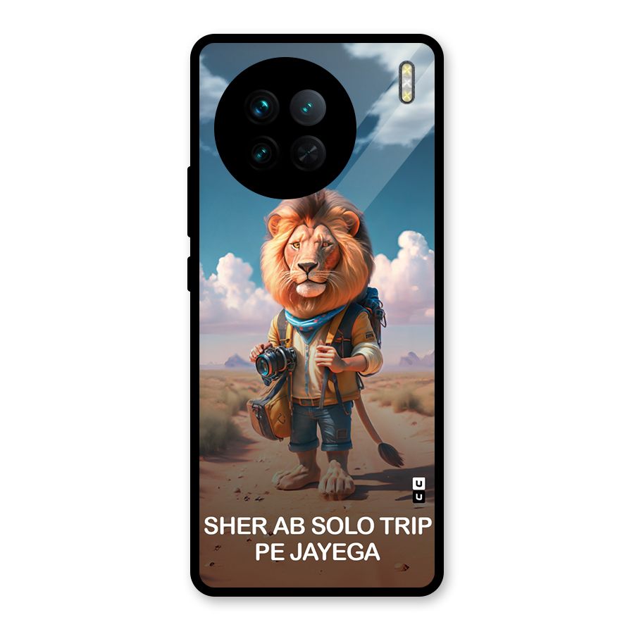 Sher Solo Trip Glass Back Case for Vivo X90