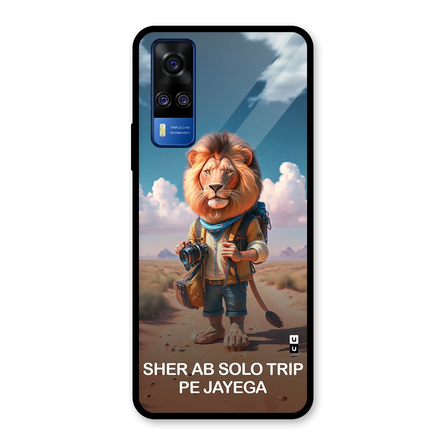 Sher Solo Trip Glass Back Case for Vivo Y31