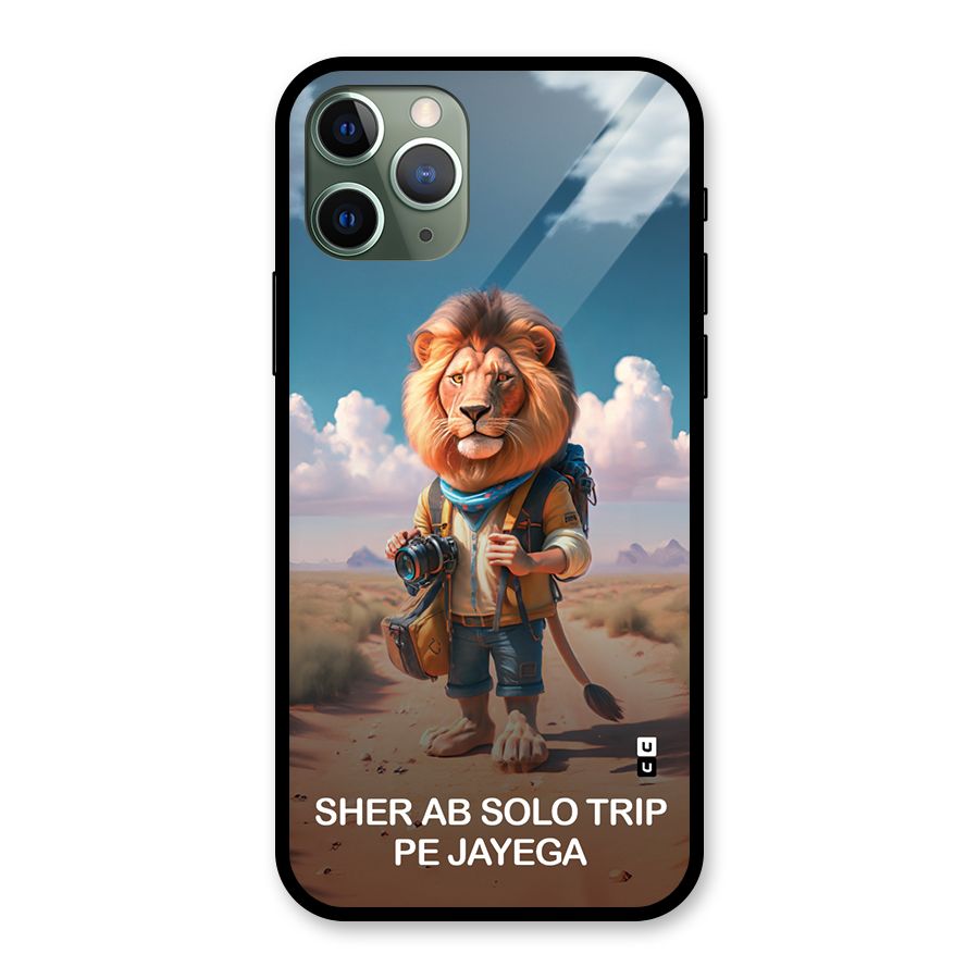 Sher Solo Trip Glass Back Case for iPhone 11 Pro