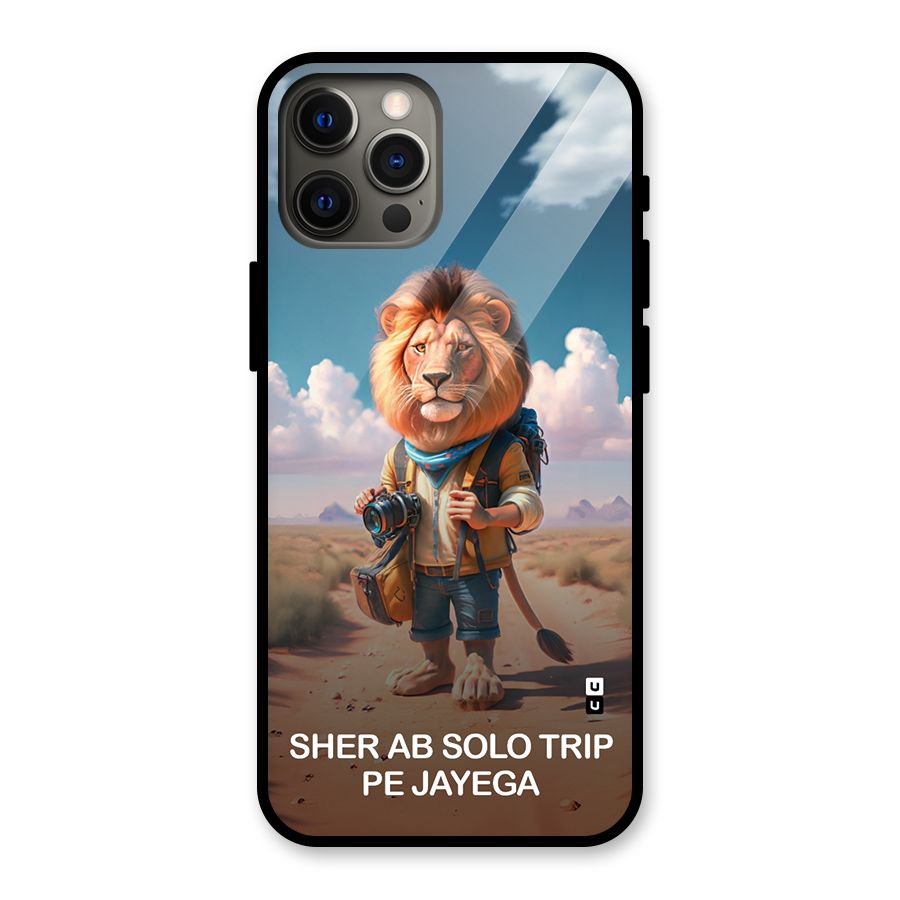 Sher Solo Trip Glass Back Case for iPhone 12 Pro Max