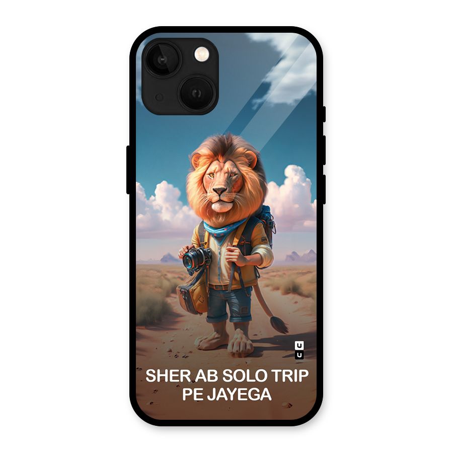 Sher Solo Trip Glass Back Case for iPhone 13