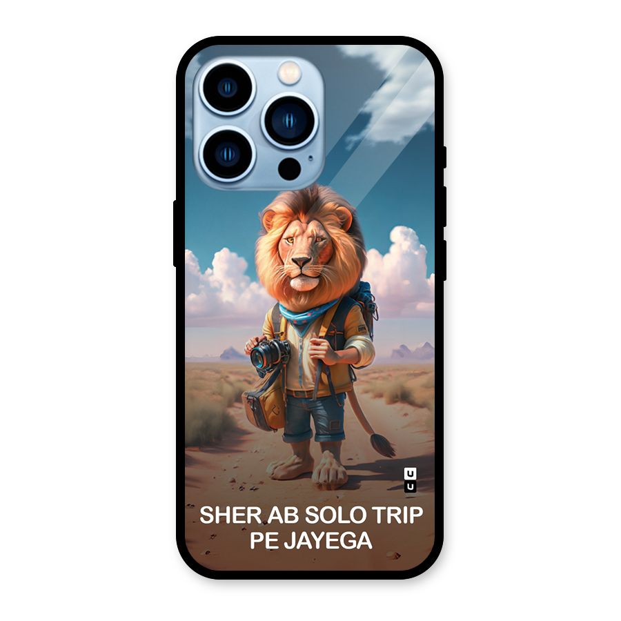 Sher Solo Trip Glass Back Case for iPhone 13 Pro