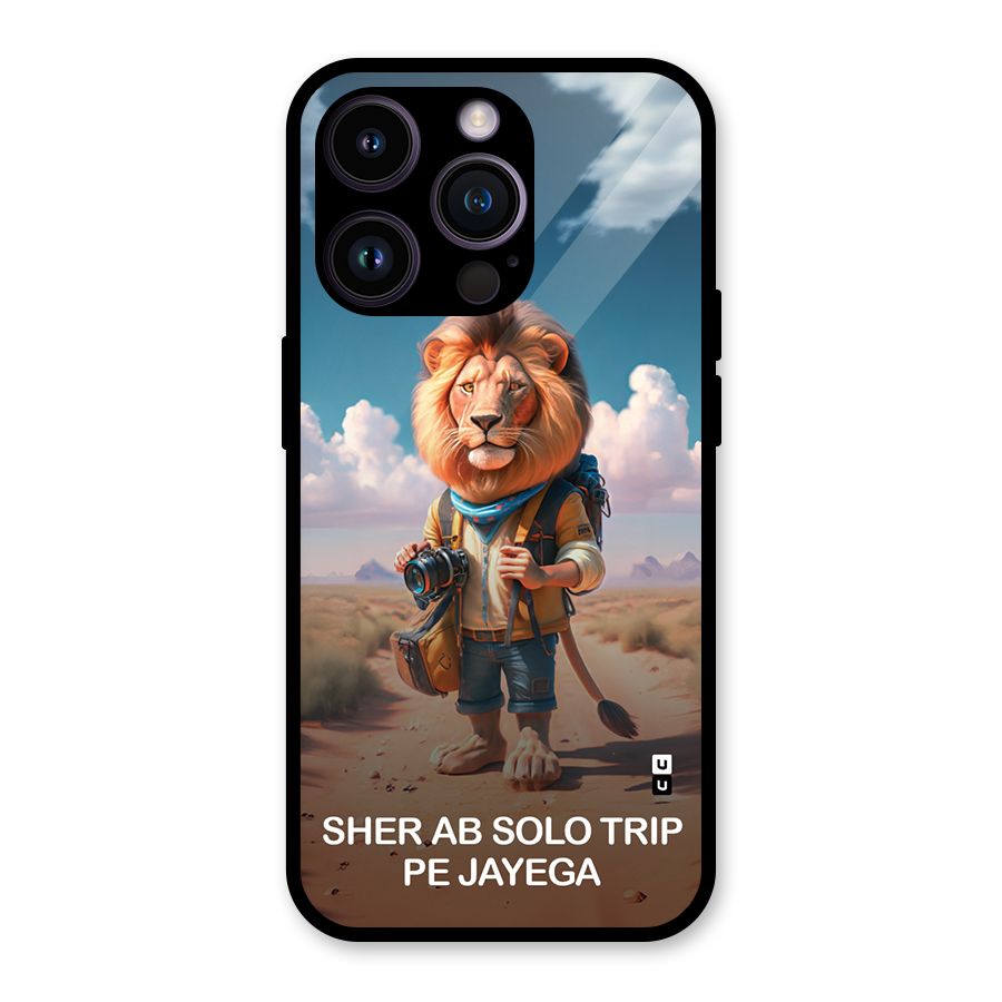 Sher Solo Trip Glass Back Case for iPhone 14 Pro