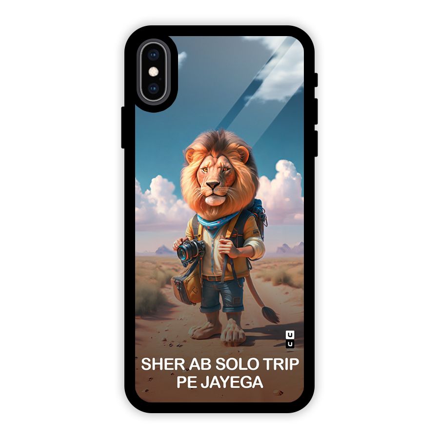 Sher Solo Trip Glass Back Case for iPhone XS Max