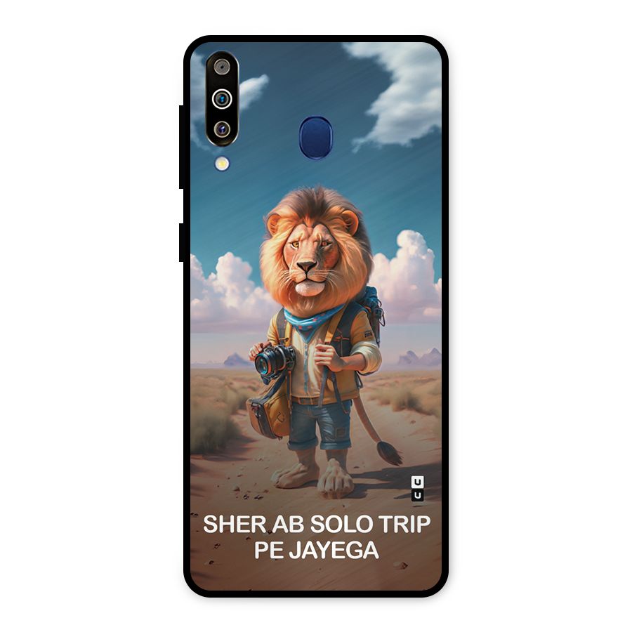Sher Solo Trip Metal Back Case for Galaxy M30