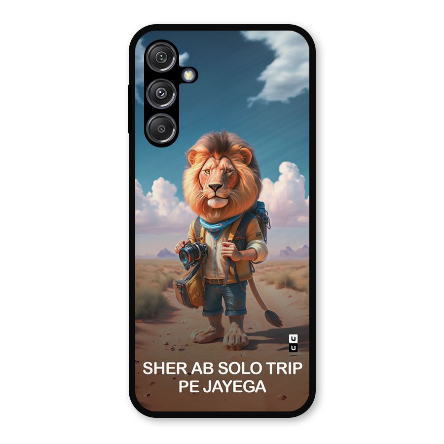 Sher Solo Trip Metal Back Case for Galaxy M34 5G