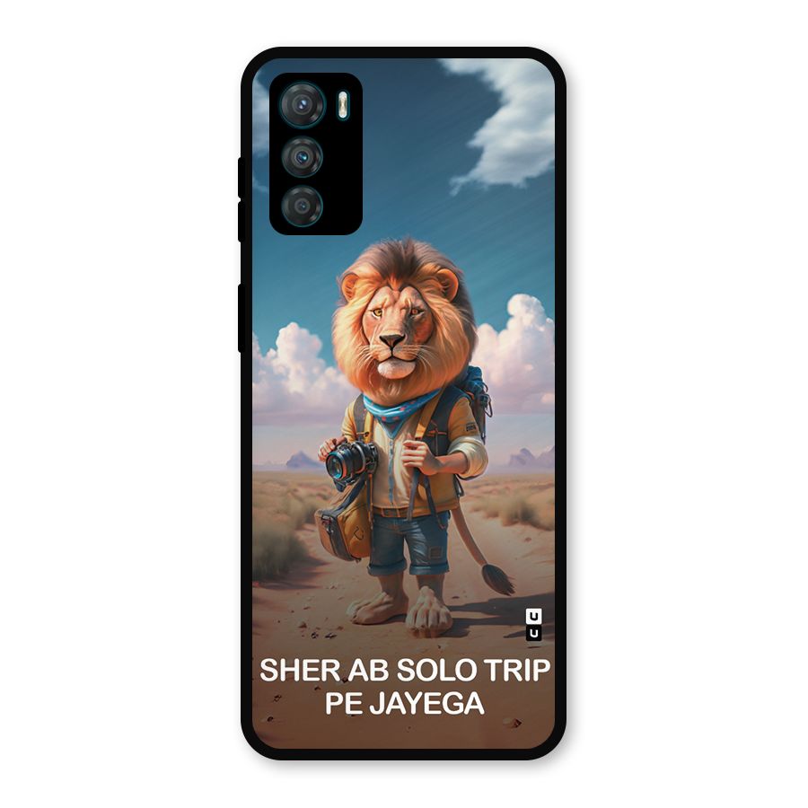 Sher Solo Trip Metal Back Case for Moto G42