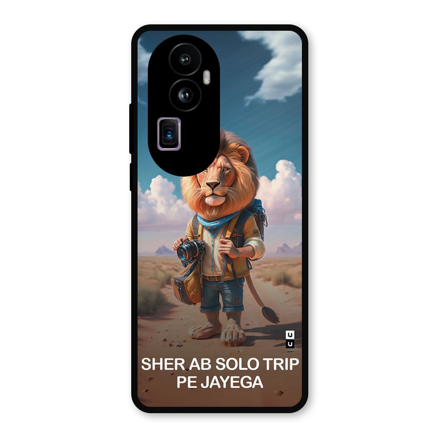 Sher Solo Trip Metal Back Case for Oppo Reno10 Pro Plus