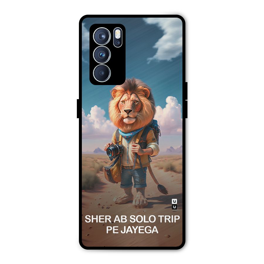 Sher Solo Trip Metal Back Case for Oppo Reno6 Pro 5G