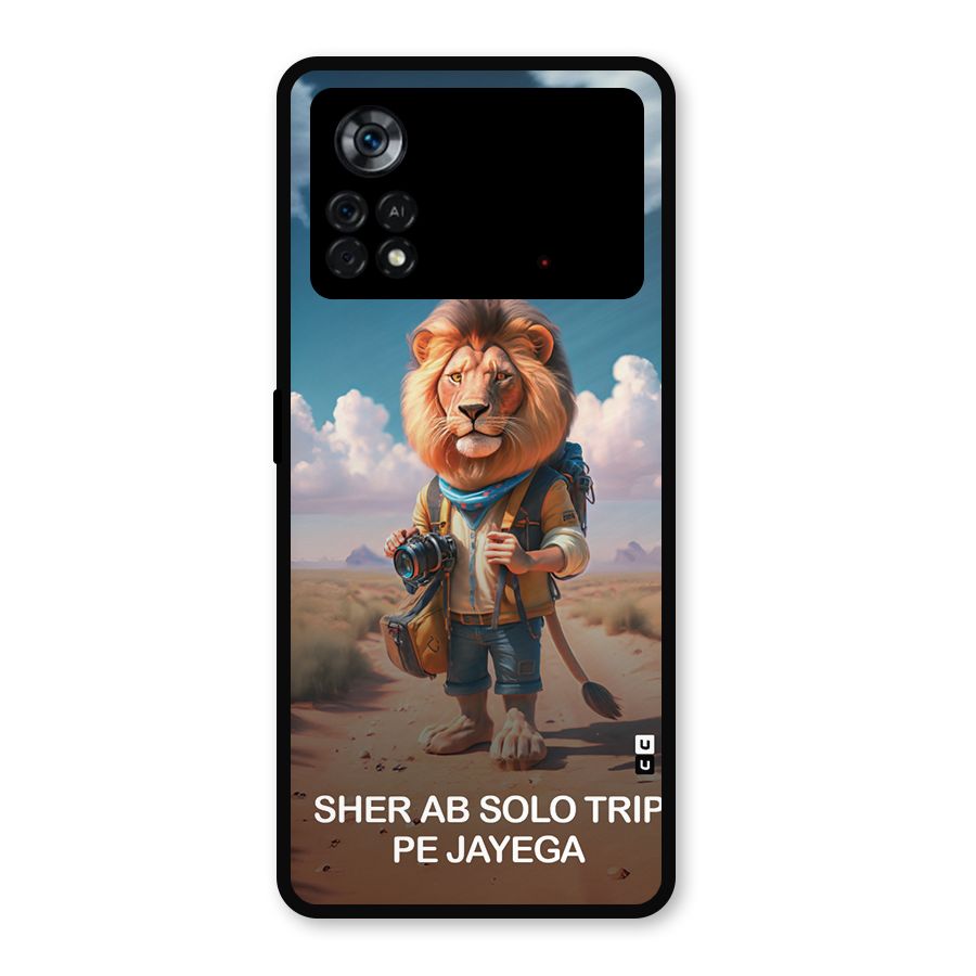 Sher Solo Trip Metal Back Case for Poco X4 Pro 5G