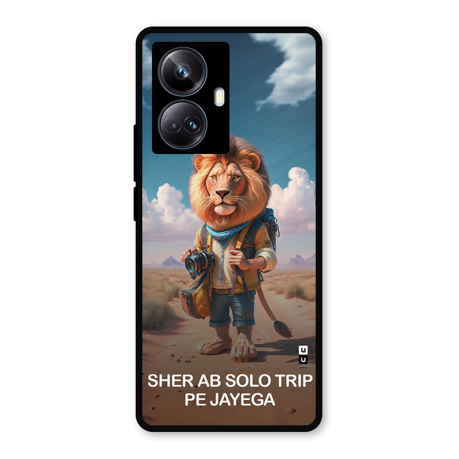 Sher Solo Trip Metal Back Case for Realme 10 Pro Plus
