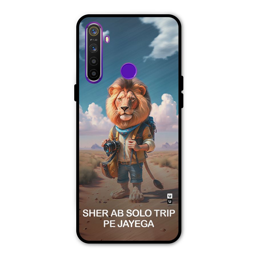 Sher Solo Trip Metal Back Case for Realme 5i