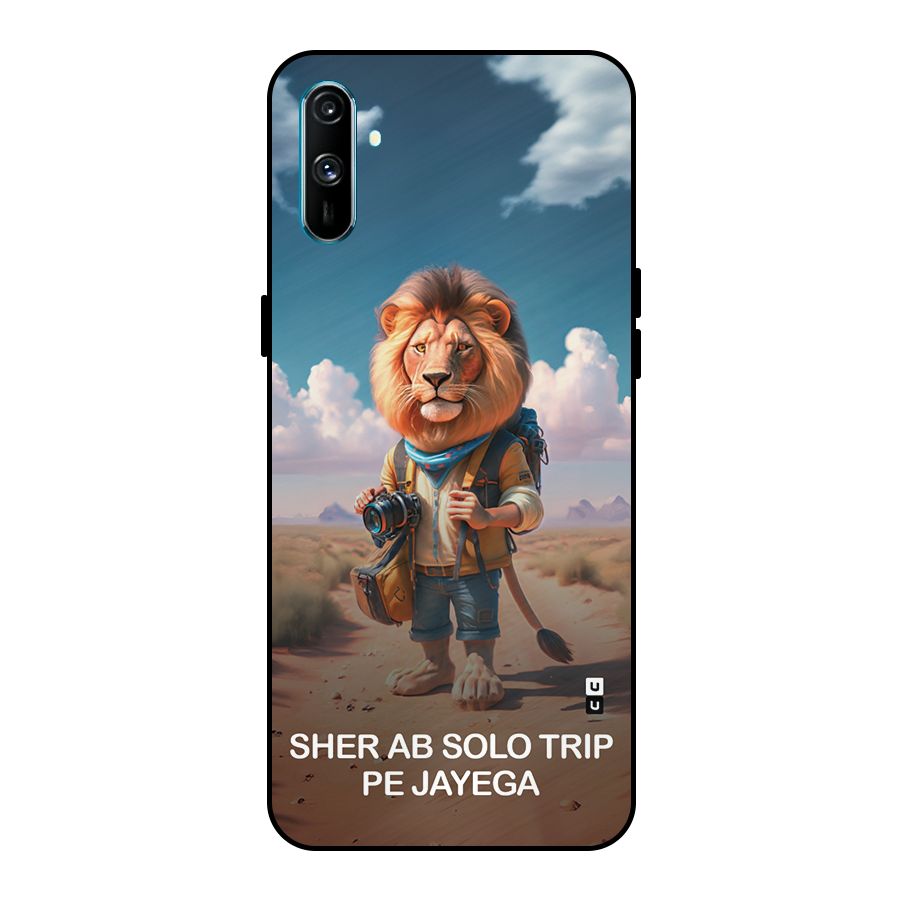 Sher Solo Trip Metal Back Case for Realme C3