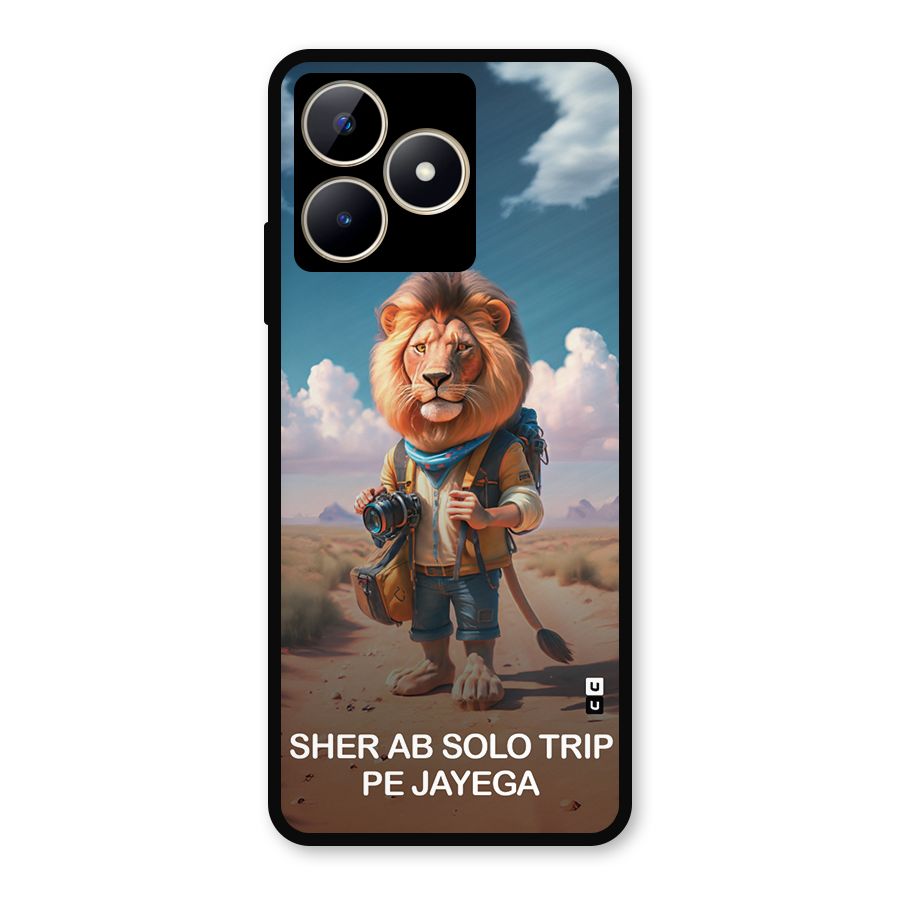 Sher Solo Trip Metal Back Case for Realme C53