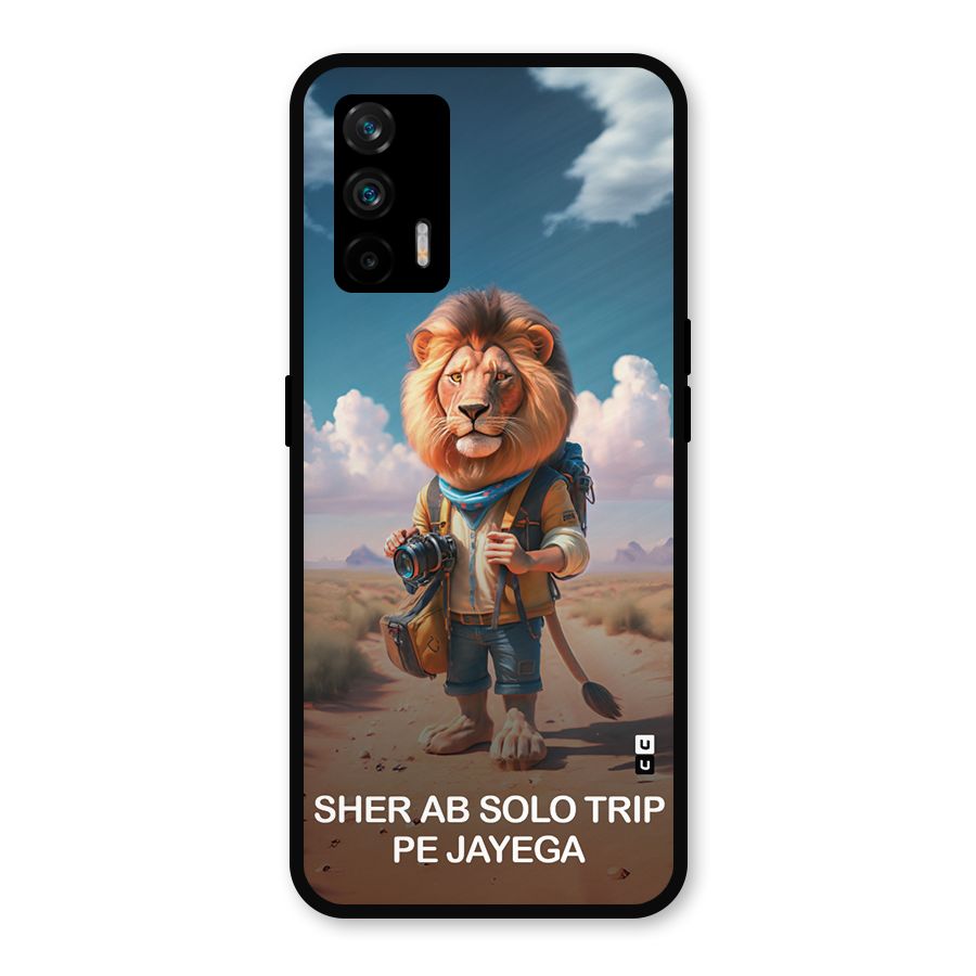 Sher Solo Trip Metal Back Case for Realme X7 Max