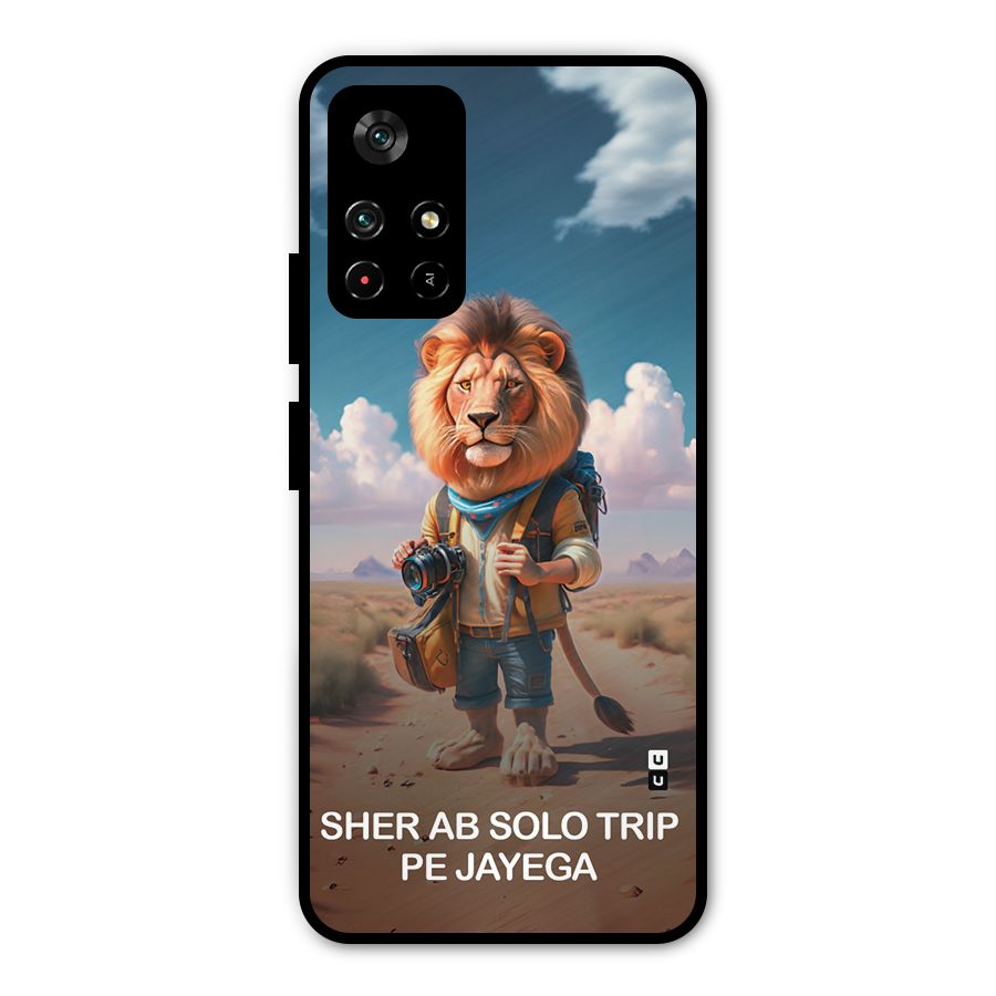 Sher Solo Trip Metal Back Case for Redmi Note 11T 5G