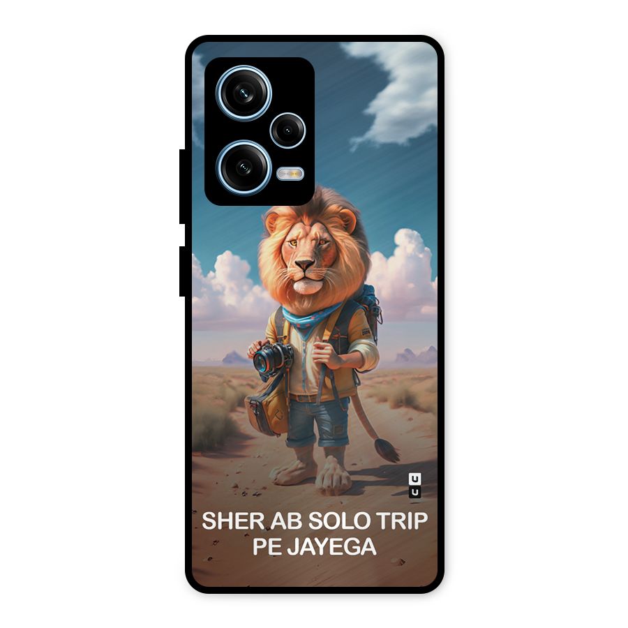 Sher Solo Trip Metal Back Case for Redmi Note 12 Pro