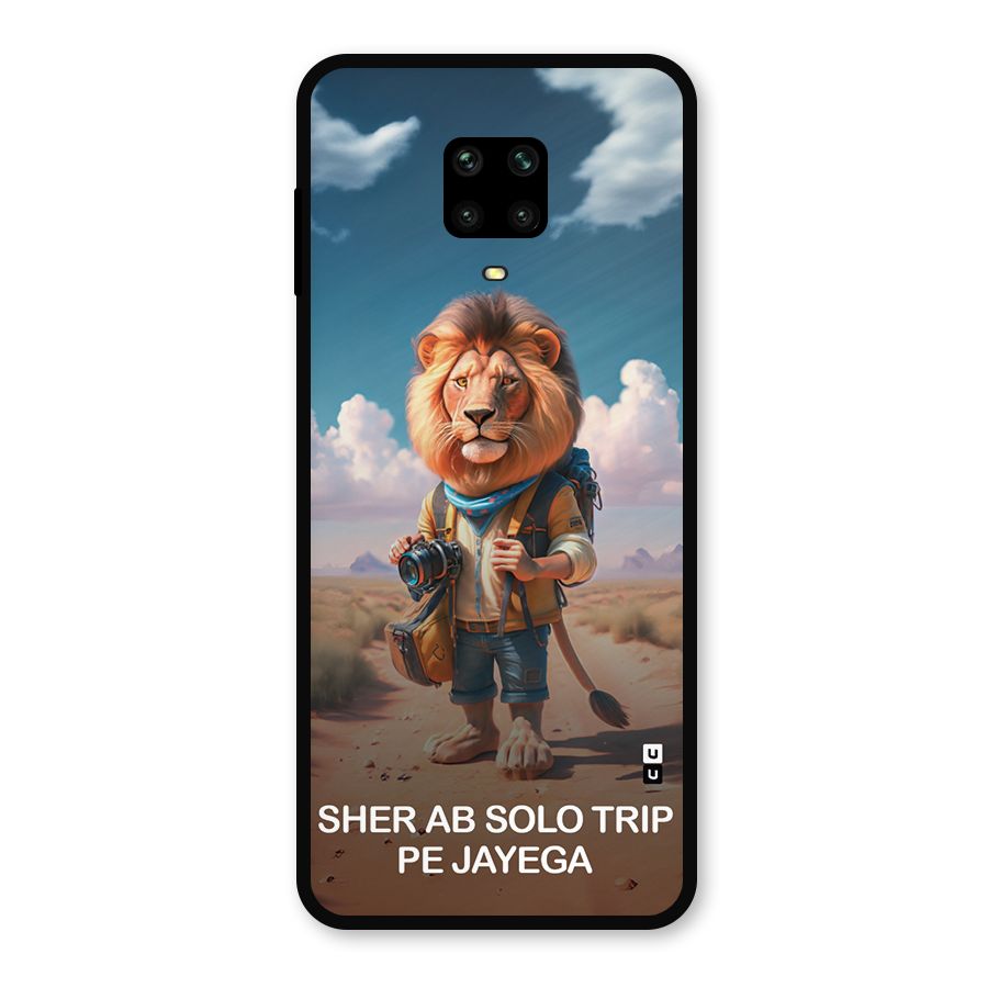 Sher Solo Trip Metal Back Case for Redmi Note 9 Pro