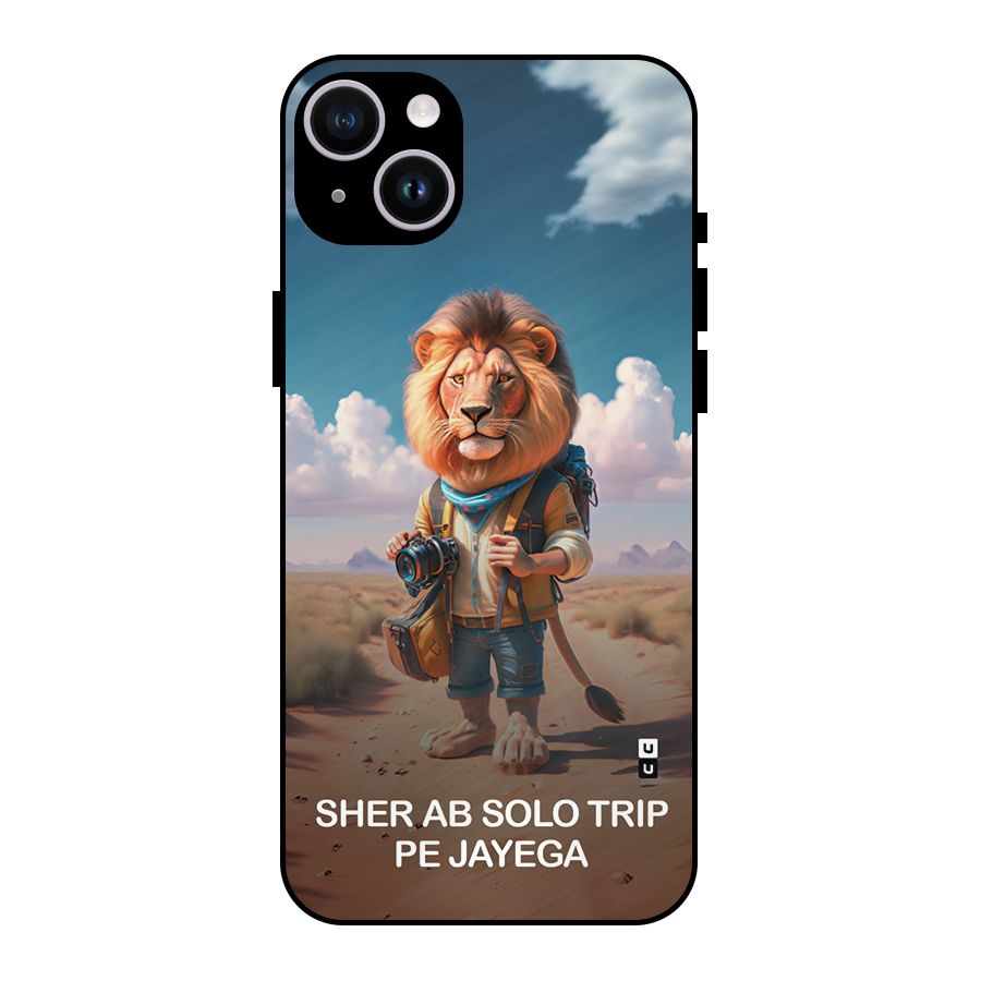 Sher Solo Trip Metal Back Case for iPhone 14 Plus