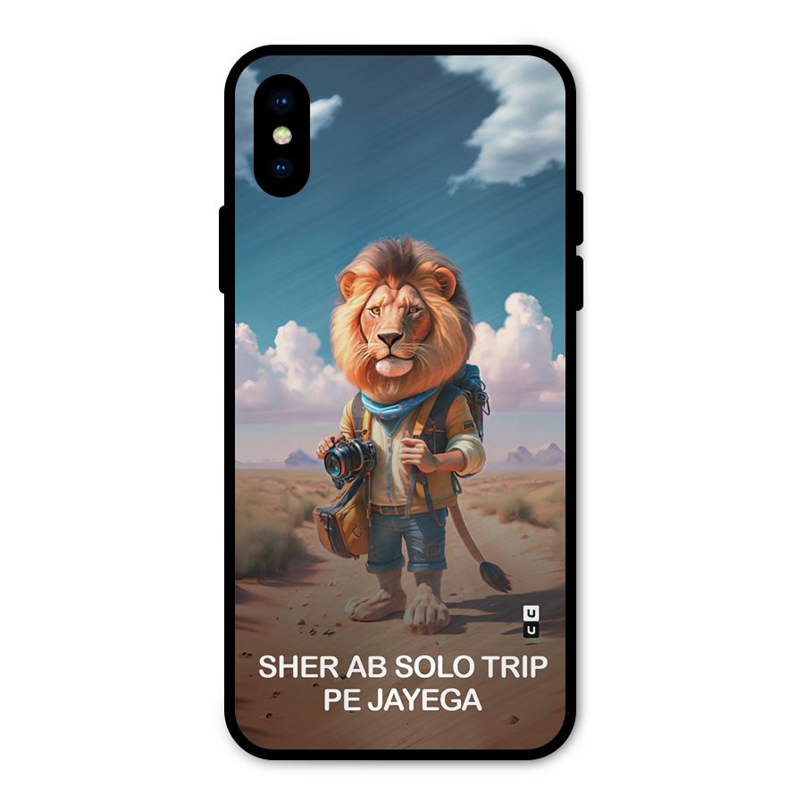 Sher Solo Trip Metal Back Case for iPhone XS