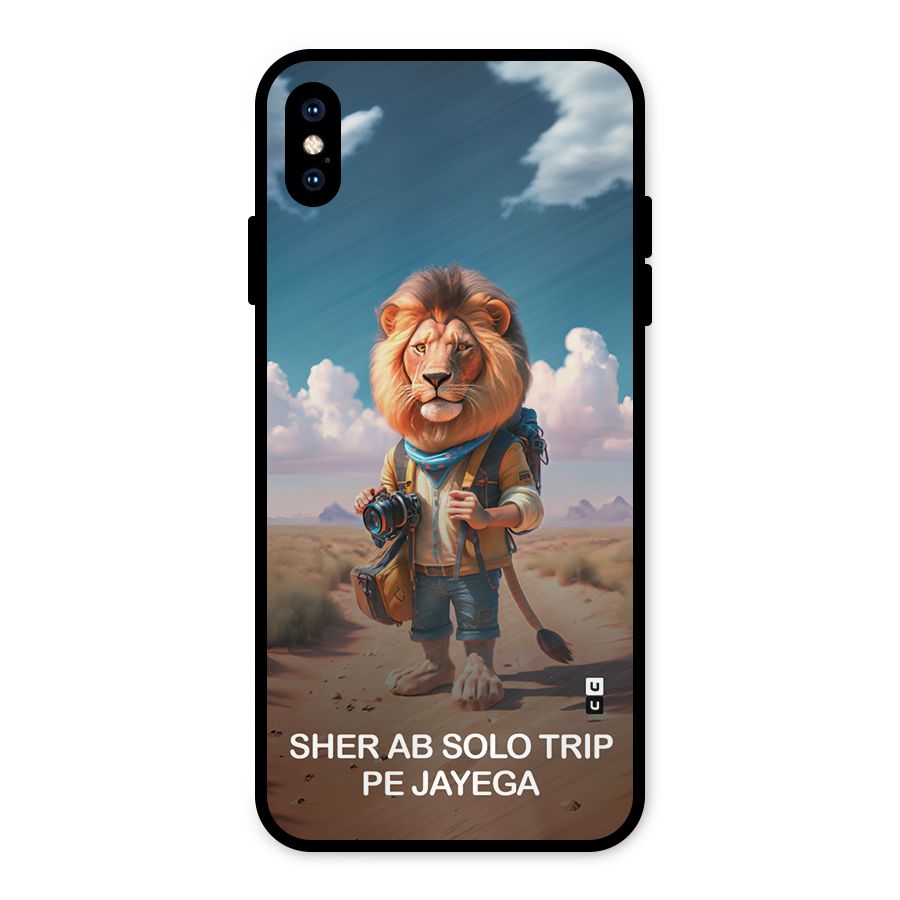 Sher Solo Trip Metal Back Case for iPhone XS Max