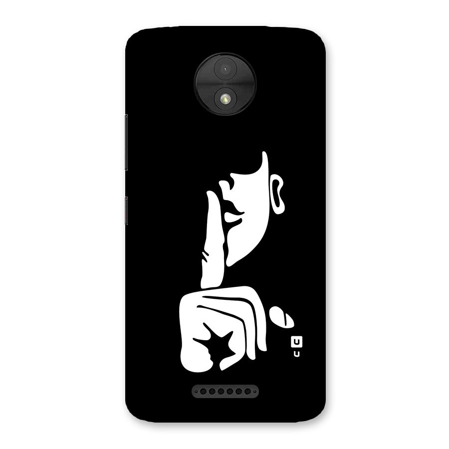Shhh Art Back Case for Moto C