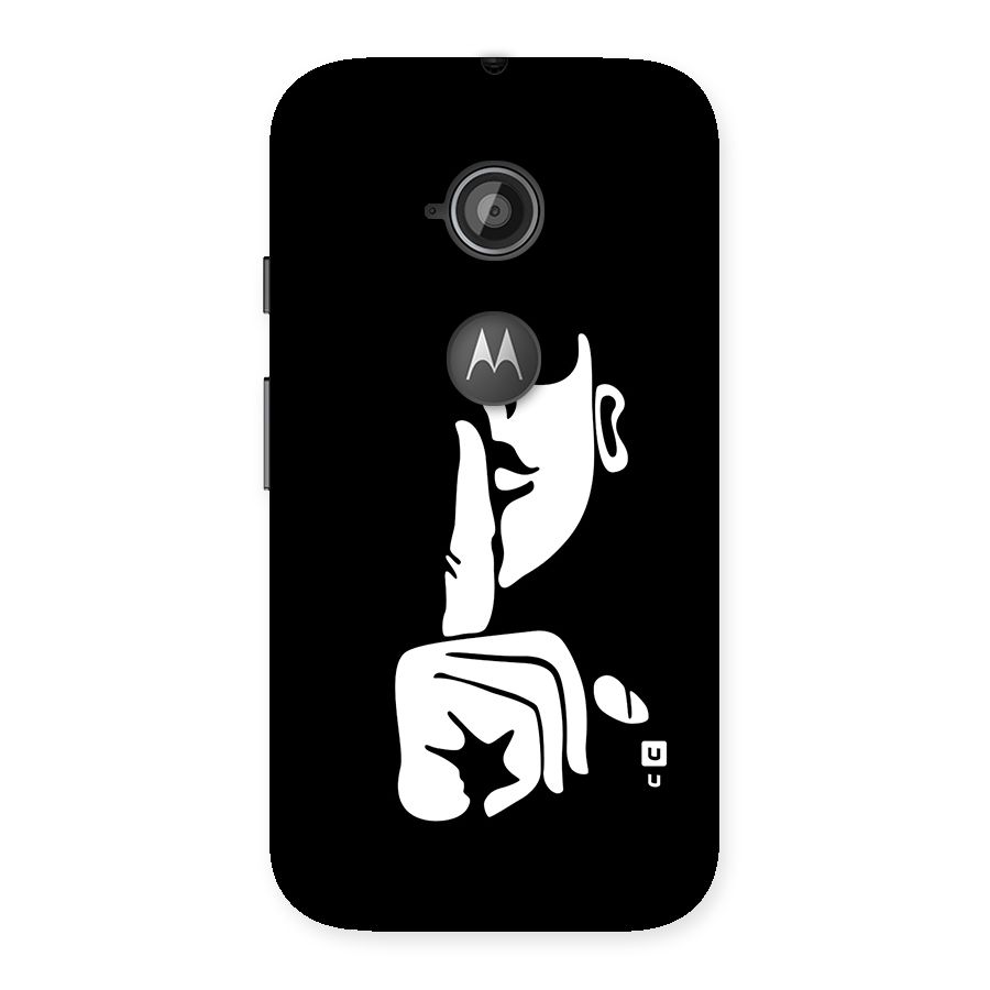 Shhh Art Back Case for Moto E 2nd Gen