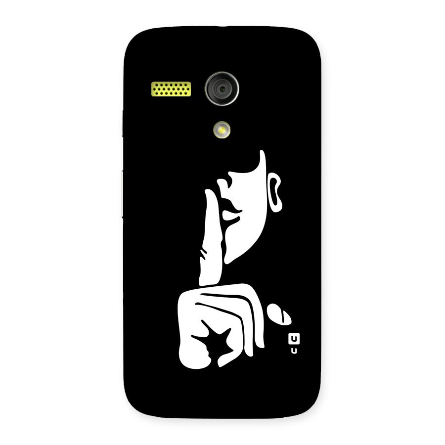 Shhh Art Back Case for Moto G