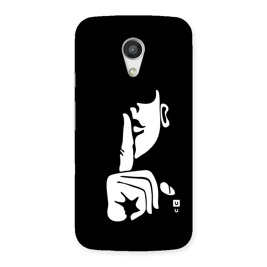 Shhh Art Back Case for Moto G 2nd Gen